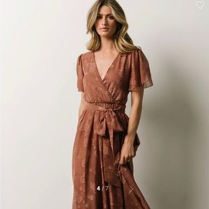 Elegant Brown Maxi Dress